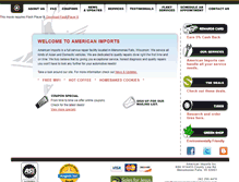 Tablet Screenshot of americanimportsautorepair.com